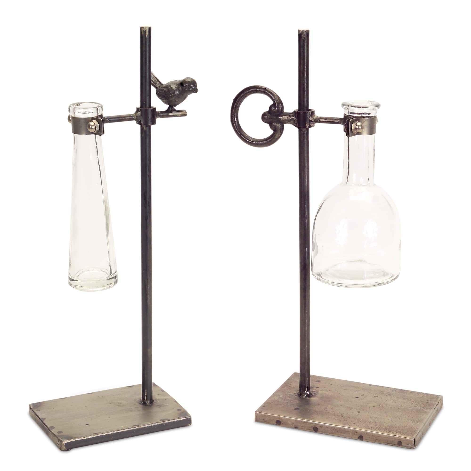 Bud Vases with Stand Set
